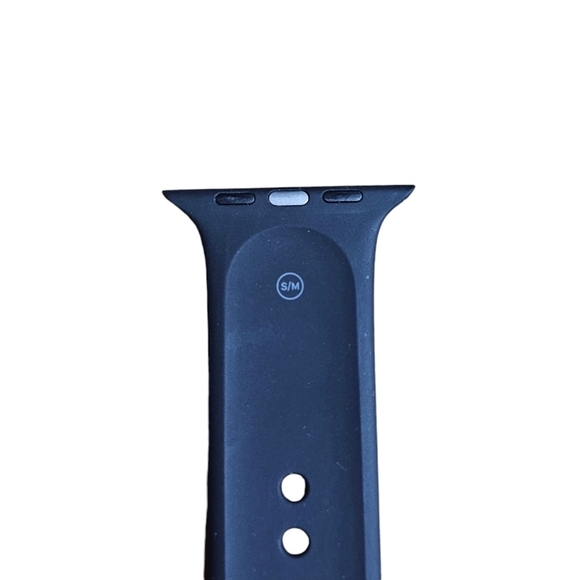 Black Apple Watch Sports Band 42mm size S/M and M/L Included - Picture 2 of 5